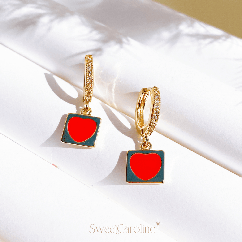 Aretes Carta Corazón - SweetCarolineJWL