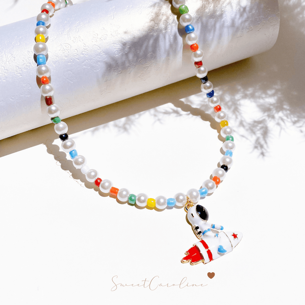 Collar Astronauta Cohete - SweetCarolineJWL