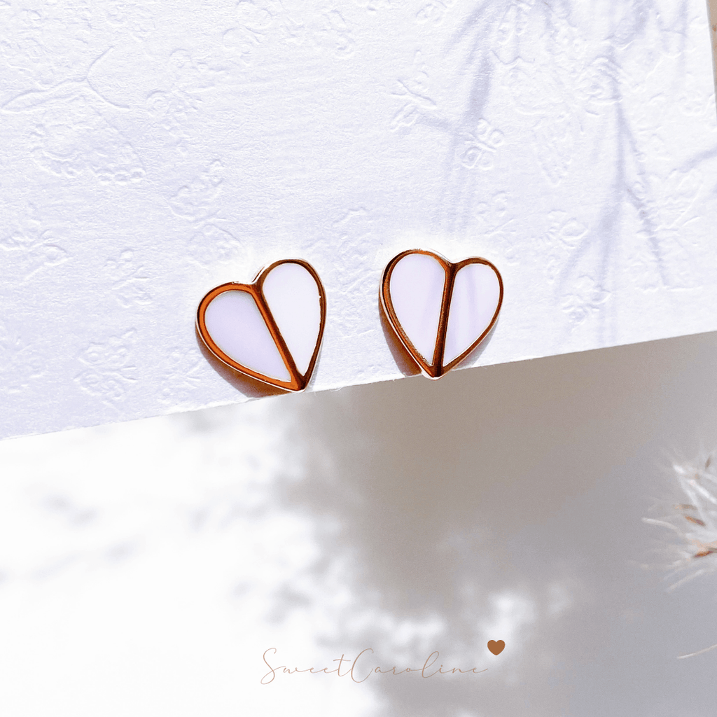 Aretes Corazón Lila - SweetCarolineJWL