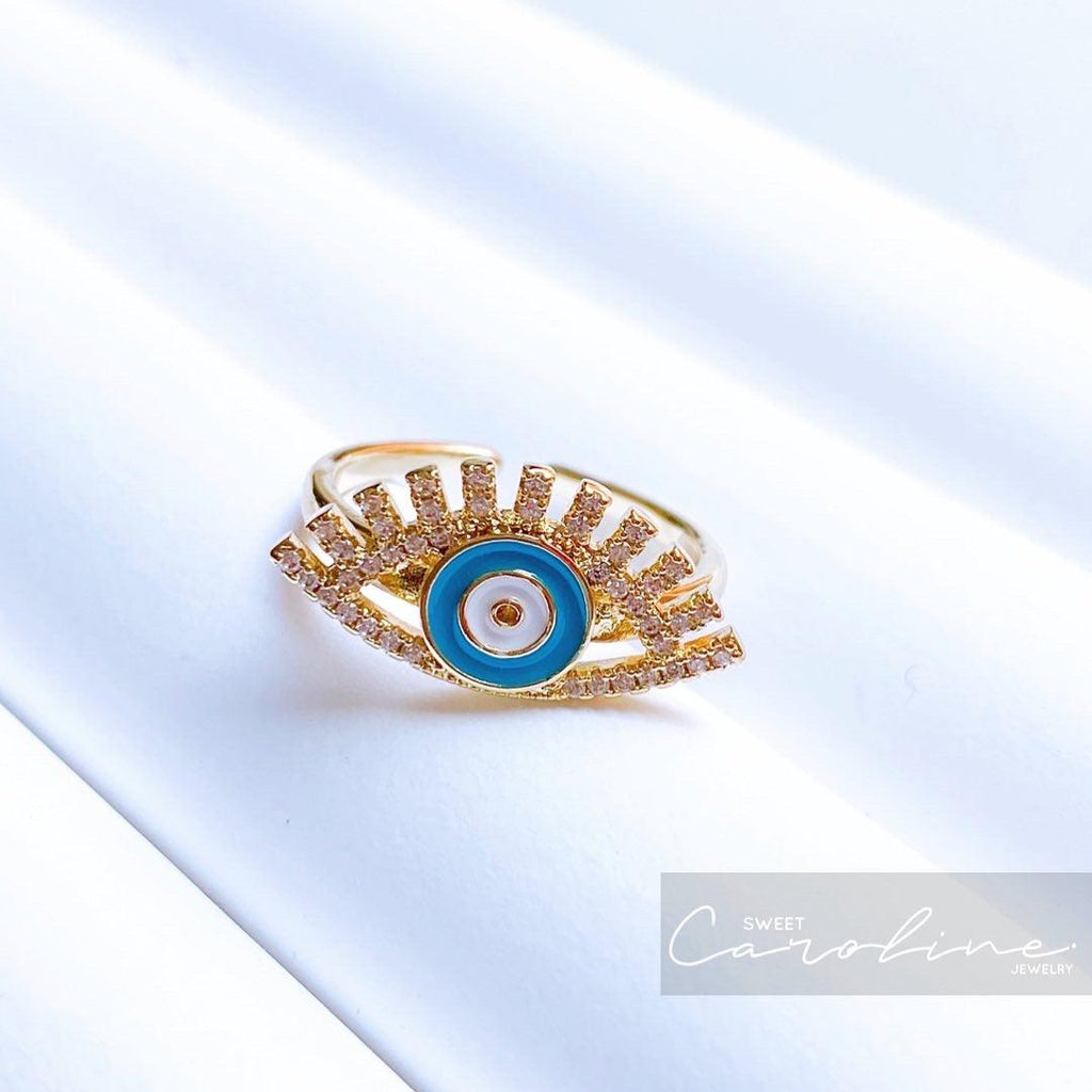 Anillo Blue Ojo Turco - SweetCarolineJWL