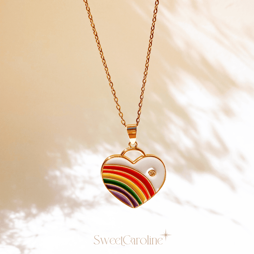 Collar White Rainbow - SweetCarolineJWL