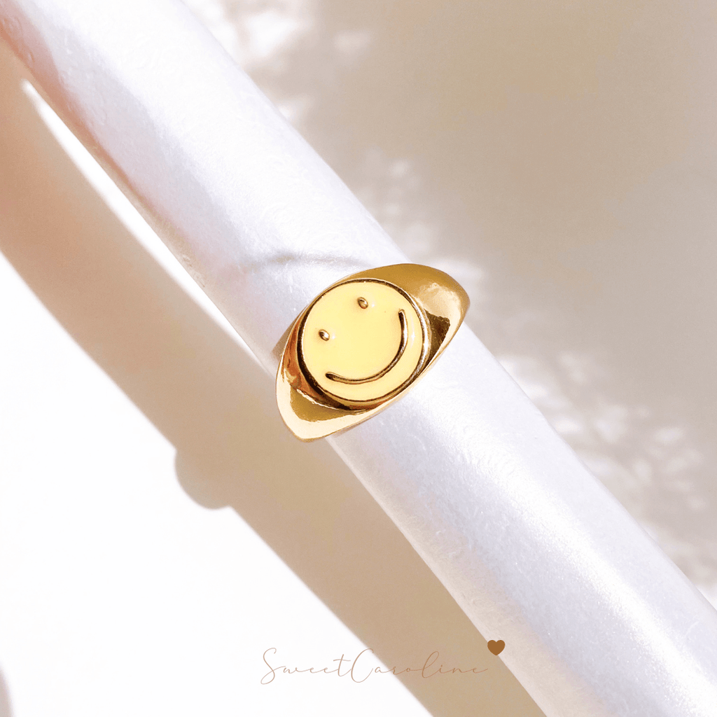 Anillo Yellow Happy Face - SweetCarolineJWL