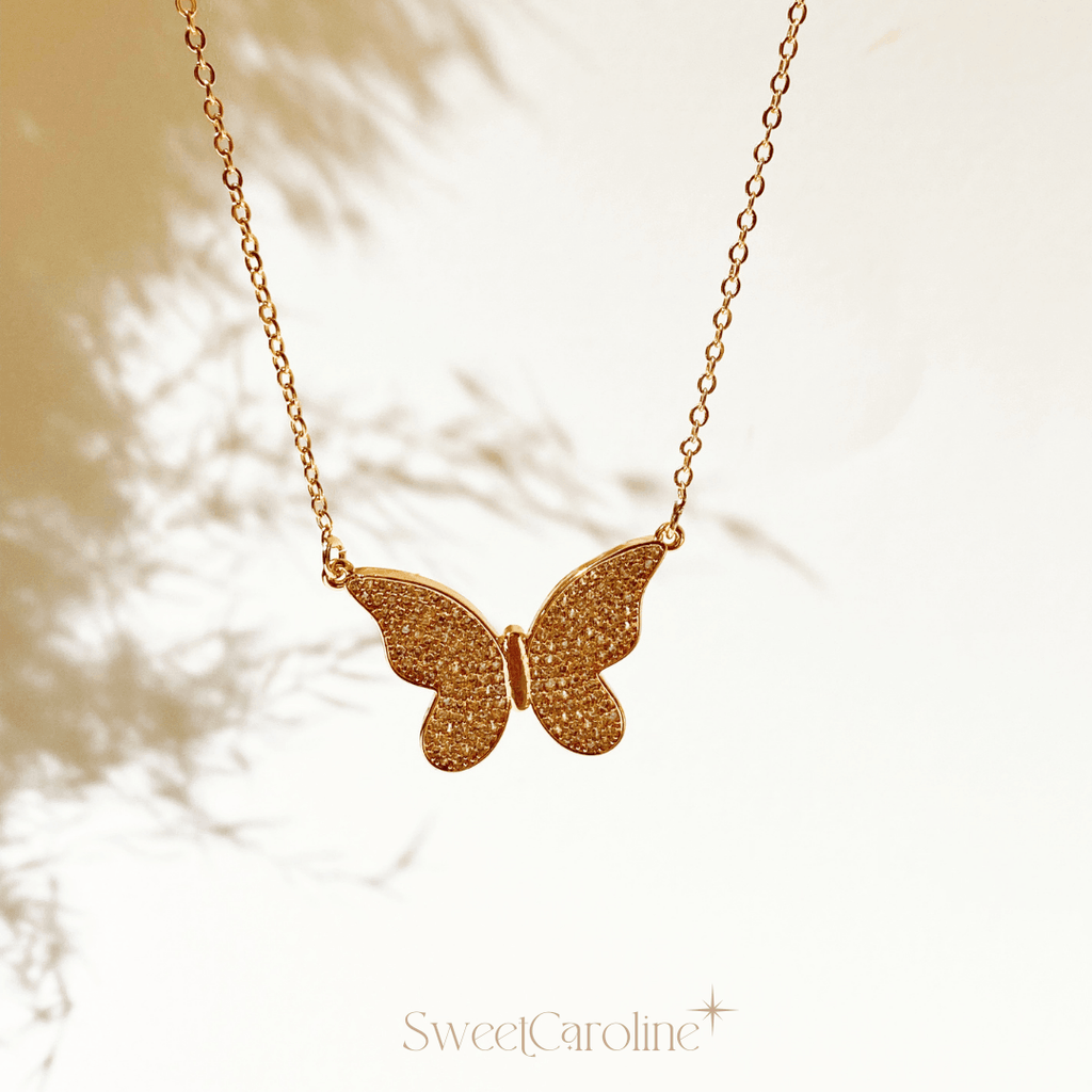 Collar Gold Butterfly - SweetCarolineJWL